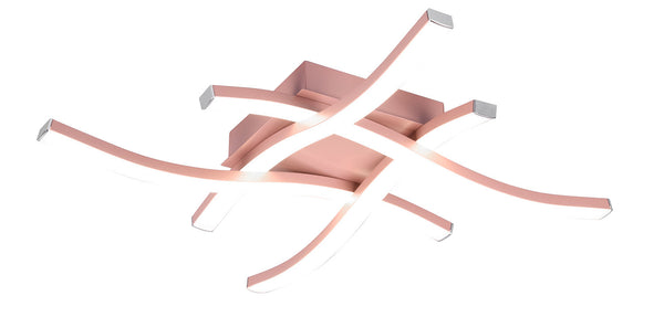 sconto Plafoniera da Interno a LED SMD in Metallo Oro rosa