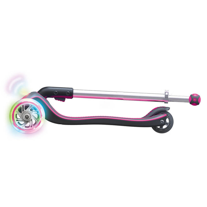 Monopattino 3 ruote a LED Telescopico e Ripiegabile Max 50Kg Globber Elite Rosa