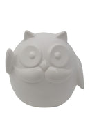 Gufo Porcellana Hello 13x9,5x13,5 cm Porcellana Bianco