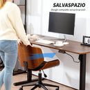 Sedia Scrivania Girevole 52x54x74-84A cm Senza Braccioli Stile Moderno in Pelle PU Nero      