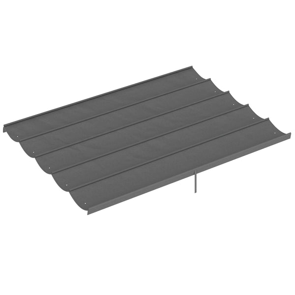 Tetto di Ricambio per Gazebo 4x3 m con 10 Fori di Drenaggio in Poliestere Grigio Chiaro online
