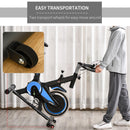 Cyclette Spin Bike Volano 10 Kg con Schermo LCD Nero e Blu
