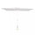 Parasol de jardin Poly Eco 2x3m en acier blanc