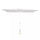 Parasol de jardin Poly Eco 2x3m en acier blanc