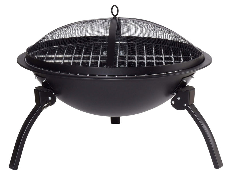 Stufa Braciere Grill a Legna o Carbone da Esterno Qlima FFGW4556 Nero