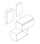 Mobile Bagno Sospeso 106cm TFT Ibiza Tabacco Scuro