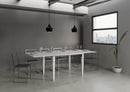 Tavolo Allungabile 120-240x90x78-80 cm Impero Libra Bianco Frassino