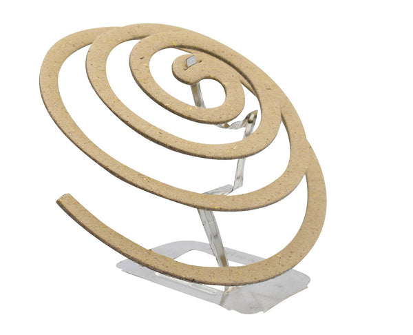 Set 100 Zampironi Antizanzare a Spirale in Critronella Bio con Supporto in Metallo