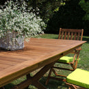 Tavolo Bali 150/200x90x75 h cm in Legno di Acacia Marrone