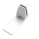 Pannello Fonoassorbente da Banco 80x45 cm Coppia di Piedini con Base D'Appoggio Finitura Antracite    