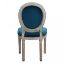Sedia Constance 48x46x96 h cm in Velluto Blu