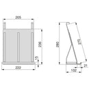 Supporto per Tablet da Appendere in Acciaio Emuca Grigio antracite