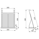 Supporto per Tablet da Appendere in Acciaio Emuca Grigio antracite