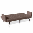 Divano Letto 192x75x76 cm in Tessuto Marrone