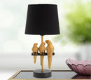 Lampada da Comodino Pappagallo Ø 20x39 cm in Ferro e Poliestere