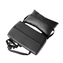 Sedia da Gaming Ergonomica 64x53x122-133 cm con Poggiapiedi in Similpelle Bianco
