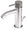 Mitigeur Bidet à Levier Unique en Acier Inoxydable Poignée Anthracite