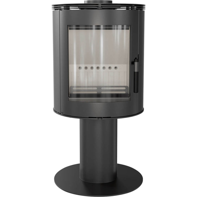 Stufa a Legna 5,5/9KW in Acciaio Flig Sanford Nera