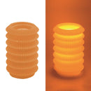 Candela led lanterna arancione fontana cm Ø13,5xh20