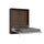 Lit double escamotable peu encombrant Kentaro H210 cm marron