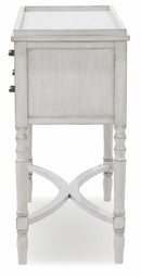 Consolle 4 Cassetti 90x38x78 cm in Legno Soriani Grigio Anticato