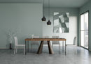 Consolle Allungabile in Legno e Ferro H77x40x90/300cm Diamante Premium Abete Tinto Orso Fol
