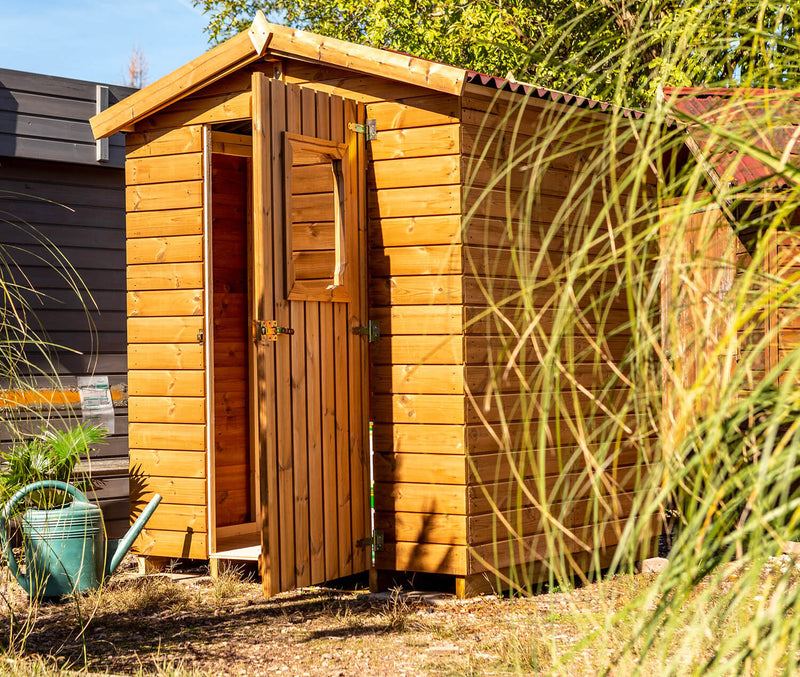 Casetta Box da Giardino 1,6x1,6 m con Pavimento in Legno di Abete 19mm Therma