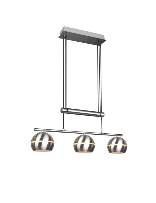 Lampe à suspension d'intérieur E14 en métal nickel mat online