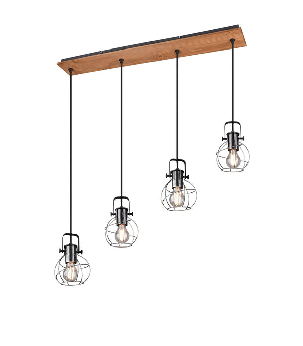 prezzo Suspension d'intérieur E27 en métal argenté vieilli