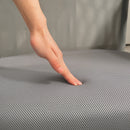 Sedia Ergonomica da Ufficio Girevole 63x65x109-119 cm con Schienale a Rete Grigio Chiaro   