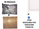 Mobile Lavatoio da Esterno in Polipropilene e Alluminio 60x60x83 cm Bianco  
