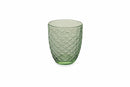 Set 6 Bicchieri Ø8x10 cm in Vetro Villa d'Este Home Tivoli Spiga Verdi
