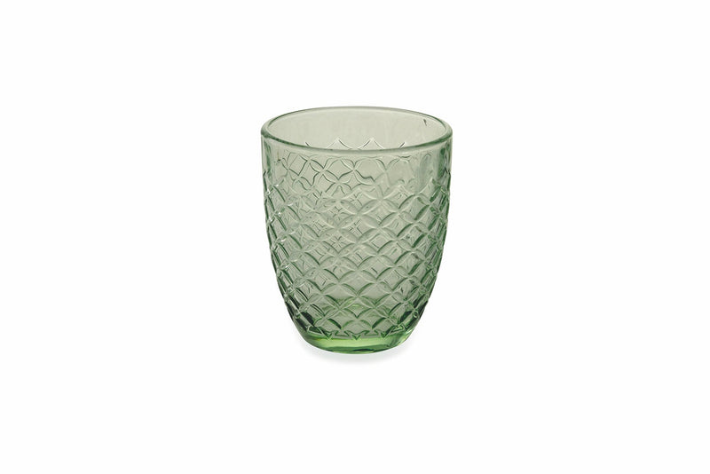 Set 6 Bicchieri Ø8x10 cm in Vetro Villa d'Este Home Tivoli Spiga Verdi