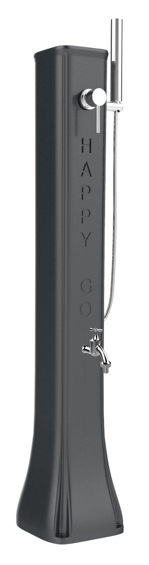 sconto Mini Doccia Solare da Giardino Lavapiedi Miscelatore e Doccetta Mobile Arkema Happy Go Grigio Antracite