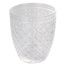 Set 6 Bicchieri Acqua Castle Ocean in Vetro VdE Tivoli 1996 Blu