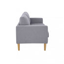 Divano 3 Posti Ramsey 180x73x82 h cm in Tessuto Grigio chiaro