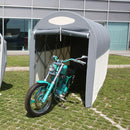 Motobox a Tunnel Copertura Box in PVC per Moto Scooter - 270x120xh155 cm\/Grigio Maddi