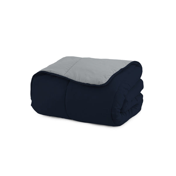 Couette d'Hiver en Microfibre 200gr Double Face Saphir/Platine Différentes Tailles prezzo