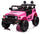 Voiture jouet électrique pour enfants 12V Toyota Cruiser Rose