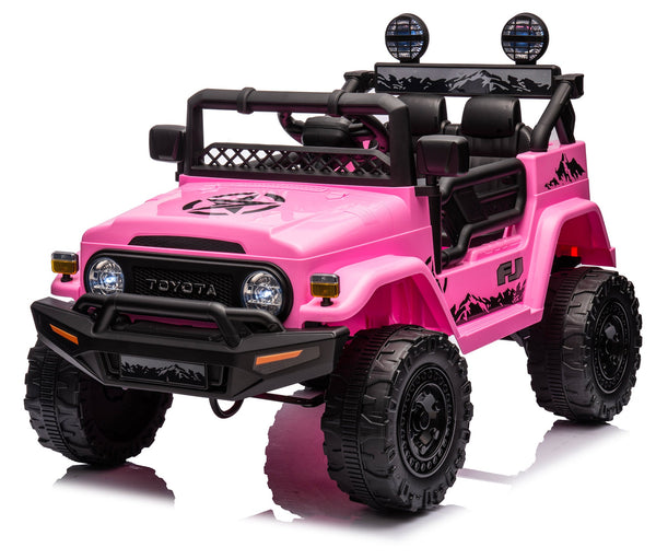 Voiture jouet électrique pour enfants 12V Toyota Cruiser Rose sconto