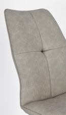 Set 2 Sedie 50x66x94h cm Kepler Pu Tortora 