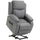 Fauteuil Releveur Electrique 1 Moteur en Simili Cuir Gris
