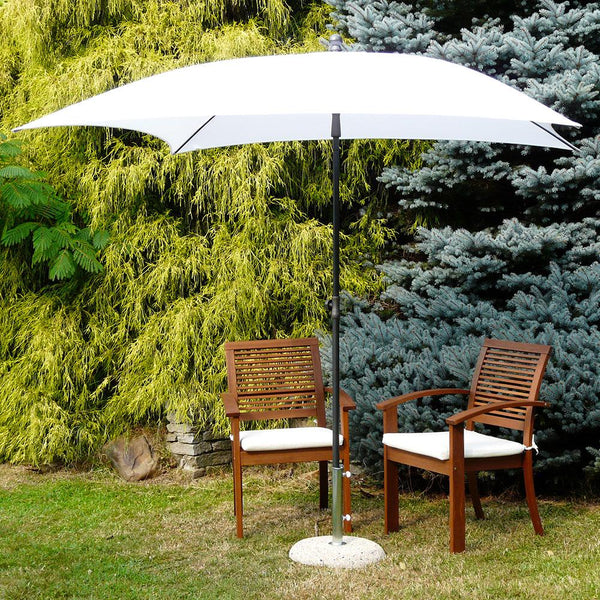 online Parasol de jardin 200x200 cm Mât Acier Ø27 mm Maffei Kronos Blanc