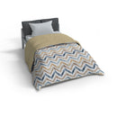 Trapunta Invernale 1 Piazza e Mezzo Stampata in Microfibra 300gr Double Face Hippy