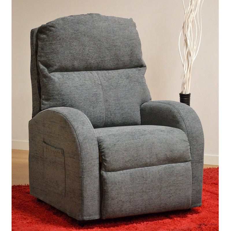 Poltrona Relax Elettrica Magnolia con Alzapersona Lift 2 Motori in Similpelle Nero