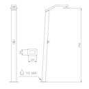 Doccia Solare da Giardino con Miscelatore Ama Luxury Solaris Eco