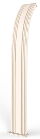 Doccia Solare da Giardino 40L Miscelatore Temporizzato e Lavapiedi Arkema Dada Fascia Inox Champagne Bronze