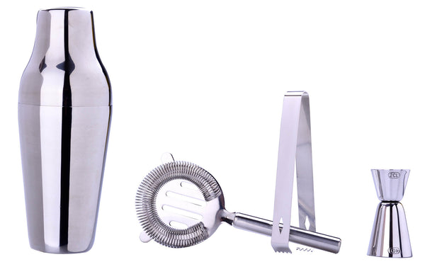 prezzo Service à cocktail 4 pièces en acier inoxydable