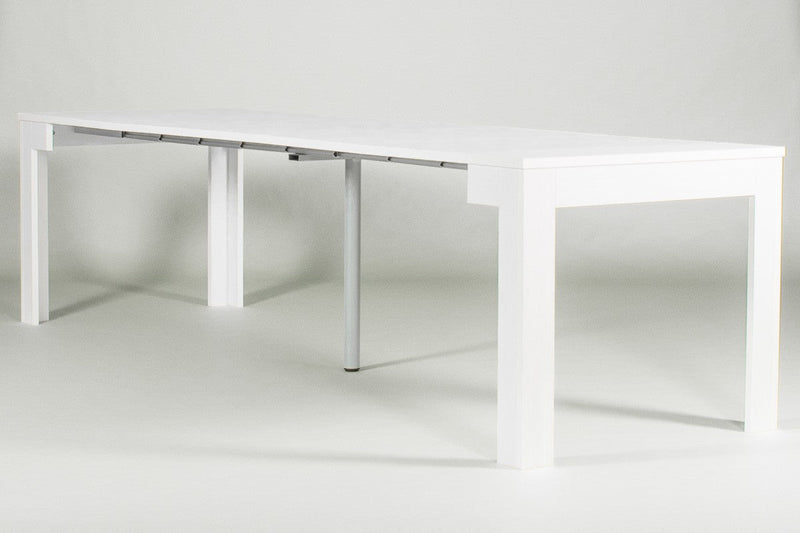 Consolle Allungabile in Legno H76,5x47x90/297cm 5 Allunghe Itamoby Magix Larice Sbiancato Classica