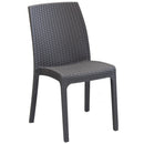 Sedia da Giardino Virginia 47x59x86 h cm in Wicker Taupe